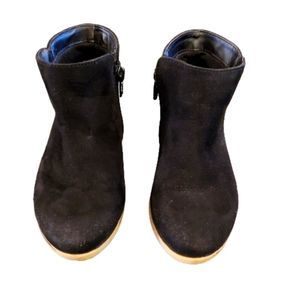 Gently used Black Suede Booties